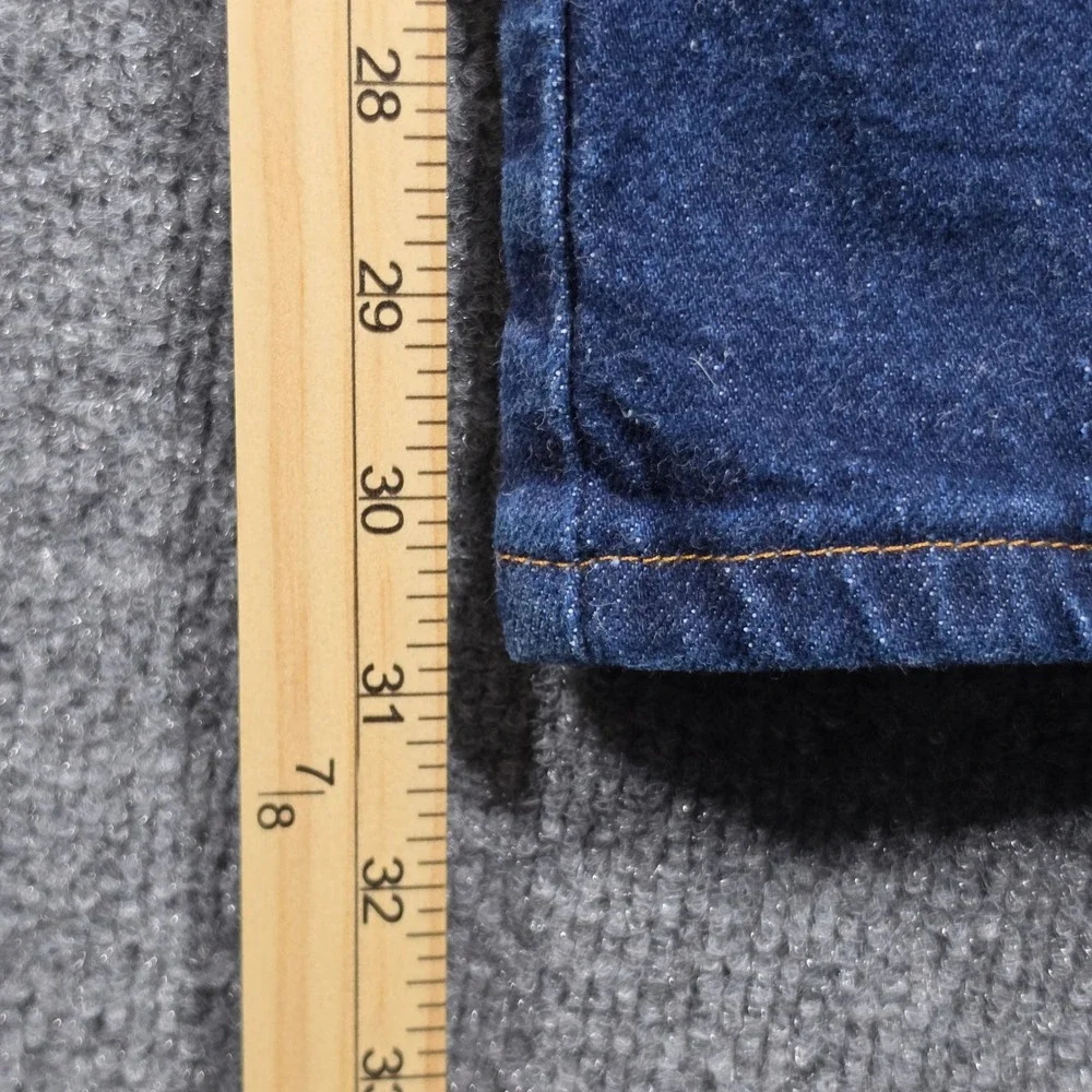Wrangler Jeans Mens 35 34 Cowboy Cut Jeans Slim Fit Dark Wash Indigo Denim